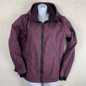 Free Country Purple Herringbone Jacket W Medium